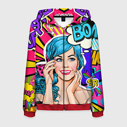 Мужская толстовка на молнии Pop art