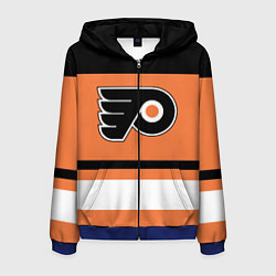 Толстовка 3D на молнии мужская Philadelphia Flyers, цвет: 3D-синий