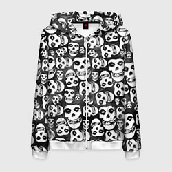 Мужская толстовка на молнии Misfits Pattern