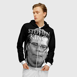 Толстовка 3D на молнии мужская Stephen King, цвет: 3D-белый — фото 2