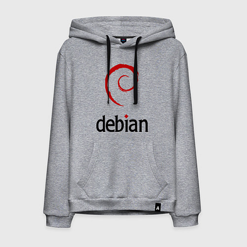 Мужская толстовка-худи Debian / Меланж – фото 1