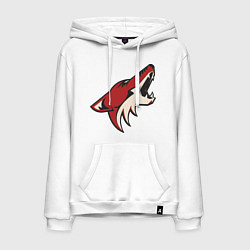 Толстовка-худи хлопковая мужская Phoenix Coyotes, цвет: белый