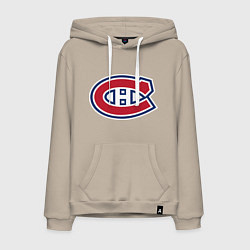 Толстовка-худи хлопковая мужская Montreal Canadiens, цвет: миндальный