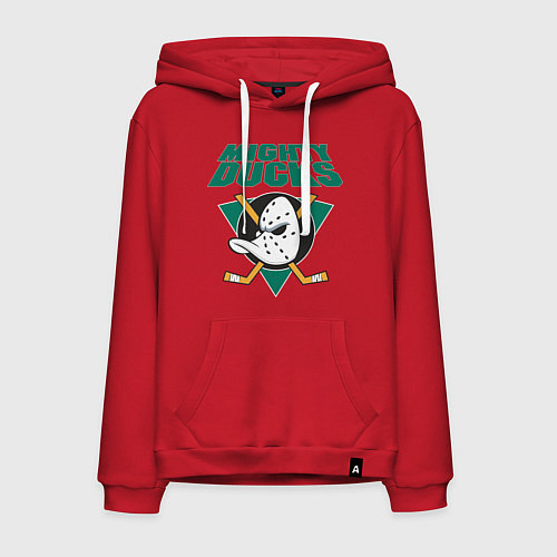 Мужская толстовка-худи Anaheim Mighty Ducks / Красный – фото 1