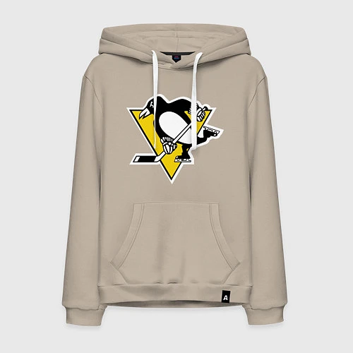 Мужская толстовка-худи Pittsburgh Penguins: Malkin 71 / Миндальный – фото 1