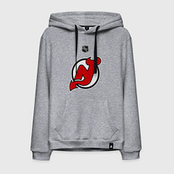 Толстовка-худи хлопковая мужская New Jersey Devils: Kovalchuk 17, цвет: меланж