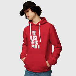 Толстовка-худи хлопковая мужская The Last of Us: Part II, цвет: красный — фото 2