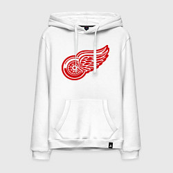 Толстовка-худи хлопковая мужская Detroit Red Wings: Pavel Datsyuk, цвет: белый