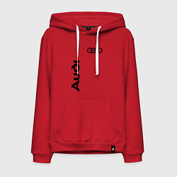 Толстовка-худи хлопковая мужская Audi Style, цвет: красный
