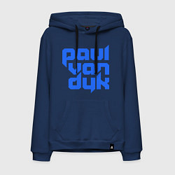 Толстовка-худи хлопковая мужская Paul van Dyk: Filled, цвет: тёмно-синий