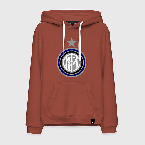 Мужская толстовка-худи Inter FC / Кирпичный – фото 1