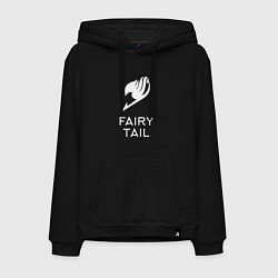 Толстовка-худи хлопковая мужская Fairy Tail, цвет: черный