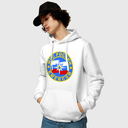 Толстовка-худи хлопковая мужская Emercom Russia, цвет: белый — фото 2