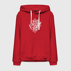 Толстовка-худи хлопковая мужская Deep Purple: Machine Head, цвет: красный