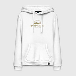 Толстовка-худи хлопковая мужская Урал Gold Classic, цвет: белый