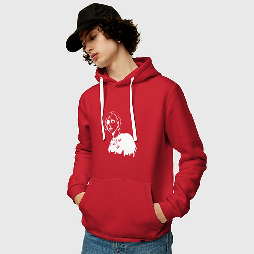 Мужская толстовка-худи PYROKINESIS / Красный – фото 3