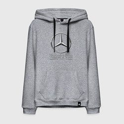 Толстовка-худи хлопковая мужская MERCEDES-BENZ AMG, цвет: меланж