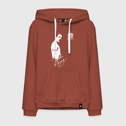 Мужская толстовка-худи Queen / Кирпичный – фото 1