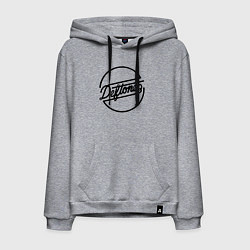 Толстовка-худи хлопковая мужская Deftones, цвет: меланж