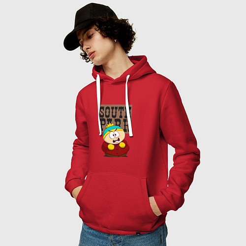 Мужская толстовка-худи ЮЖНЫЙ ПАРК / Красный – фото 3
