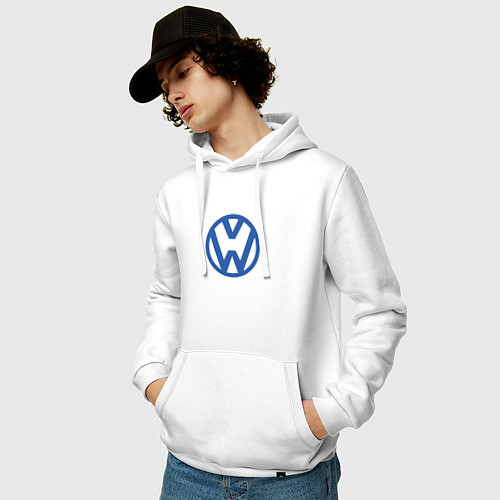 Мужская толстовка-худи Volkswagen / Белый – фото 3