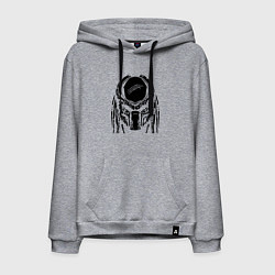 Толстовка-худи хлопковая мужская PREDATOR, цвет: меланж