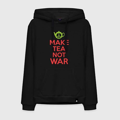 Мужская толстовка-худи Make tea not war / Черный – фото 1