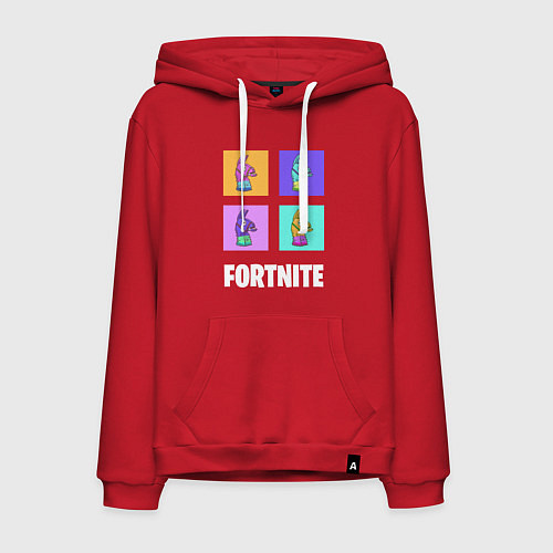 Мужская толстовка-худи Фортнайт поп-ап / Красный – фото 1