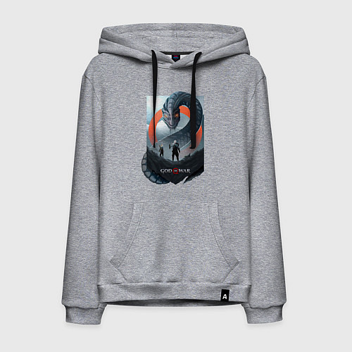 Мужская толстовка-худи Кратос и Атрей / Меланж – фото 1
