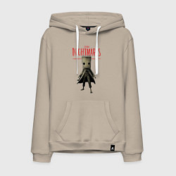 Толстовка-худи хлопковая мужская Little Nightmares, цвет: миндальный