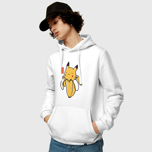 Мужская толстовка-худи Bananachu / Белый – фото 3