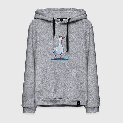 Мужская толстовка-худи Гусь / Меланж – фото 1