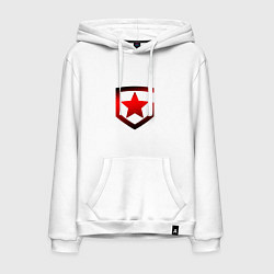 Толстовка-худи хлопковая мужская Gambit Gaming Red Machine 202122 Красная машина, цвет: белый