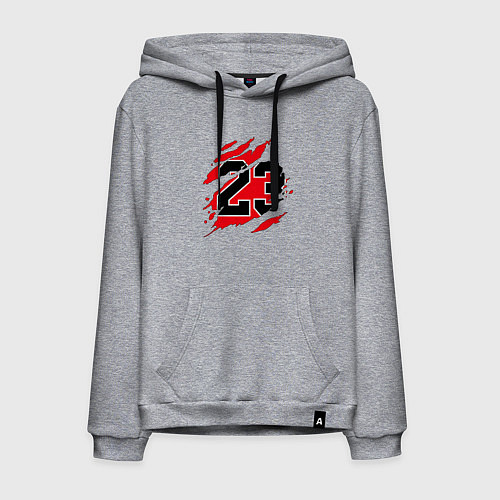 Мужская толстовка-худи Bulls 23 / Меланж – фото 1