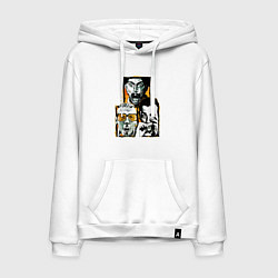 Толстовка-худи хлопковая мужская Trainspotting, цвет: белый