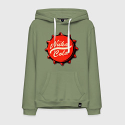 Толстовка-худи хлопковая мужская Nuka Cola Fallout, цвет: авокадо