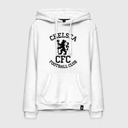 Толстовка-худи хлопковая мужская Chelsea CFC, цвет: белый