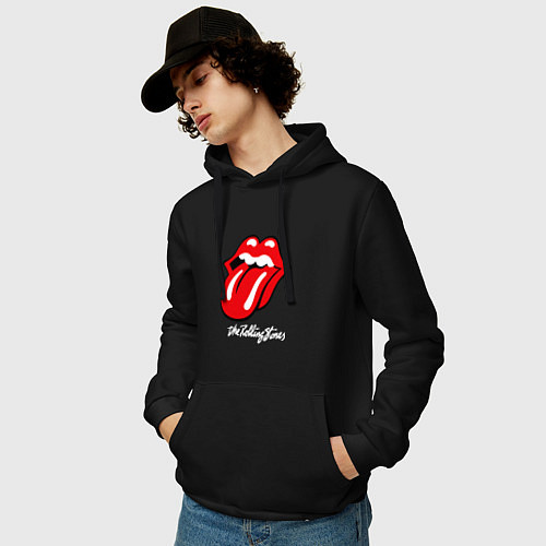 Мужская толстовка-худи Rolling Stones Роллинг Стоунз / Черный – фото 3