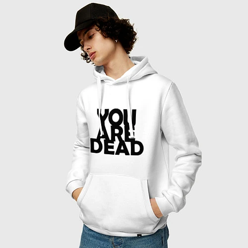 Мужская толстовка-худи DayZ: You are Dead / Белый – фото 3