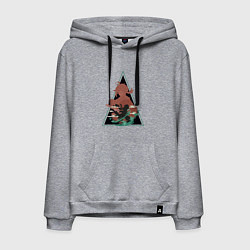 Толстовка-худи хлопковая мужская Genshin Impact KazuhaКадзуха, цвет: меланж