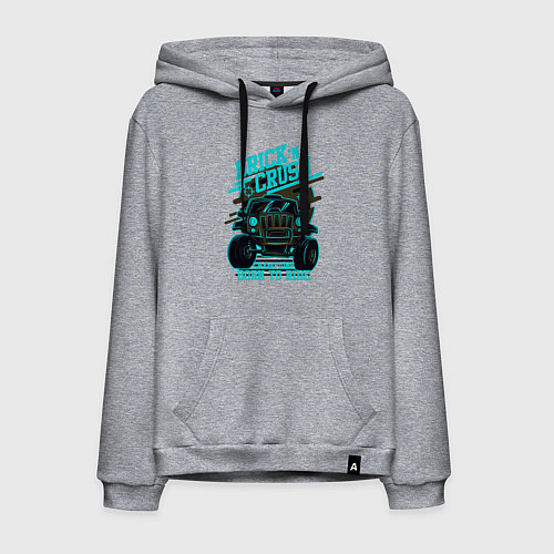 Мужская толстовка-худи Авто чемпион дорог / Меланж – фото 1
