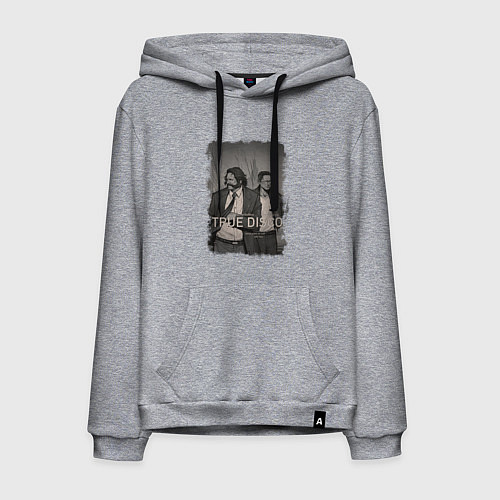 Мужская толстовка-худи Настоящее диско / Меланж – фото 1