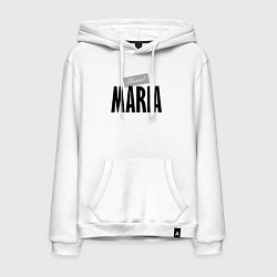 Толстовка-худи хлопковая мужская Нереальная Мария, цвет: белый