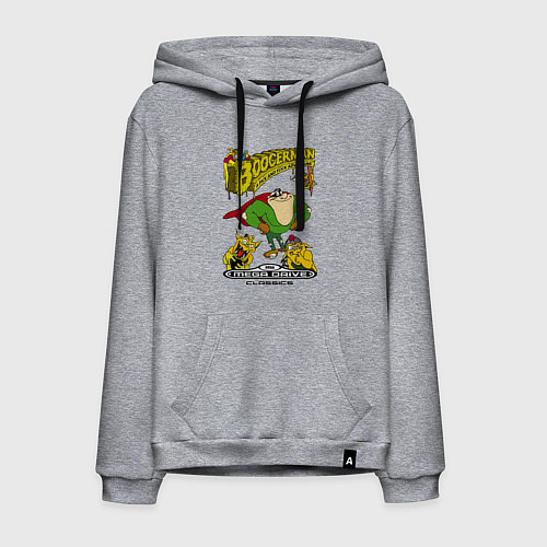 Мужская толстовка-худи Booger boy / Меланж – фото 1