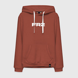 Толстовка-худи хлопковая мужская OG BUDA FREE RIO 2, цвет: кирпичный