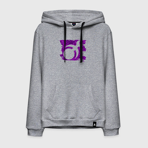 Мужская толстовка-худи Знак Слаанеш пятно / Меланж – фото 1