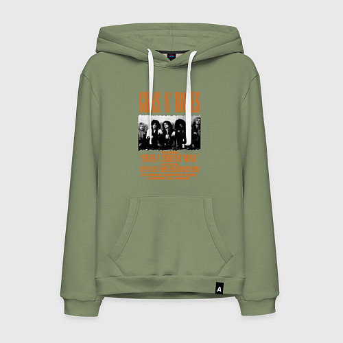 Мужская толстовка-худи GUNS-N-ROSES АФИША / Авокадо – фото 1