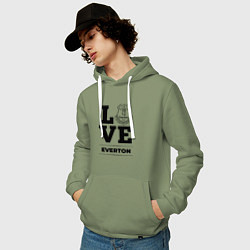Толстовка-худи хлопковая мужская Everton Love Классика, цвет: авокадо — фото 2