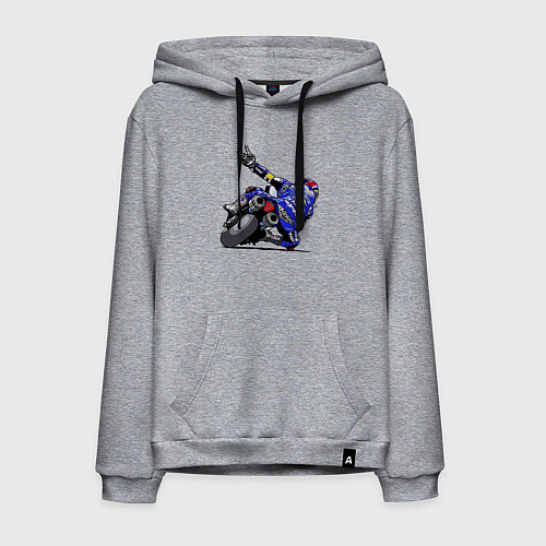 Мужская толстовка-худи Yamaha racing team Racer / Меланж – фото 1