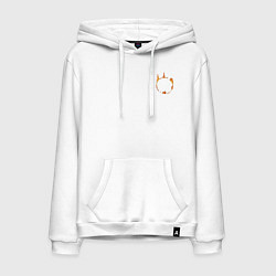 Толстовка-худи хлопковая мужская Dark Souls Знак Тьмы Мини, цвет: белый
